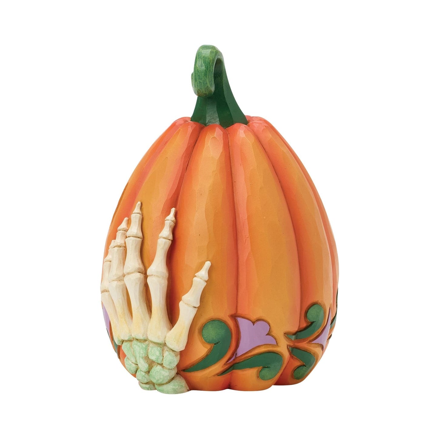 Heartwood Creek LED Jack O Lantern Skeleton Hands Figurine By Jim Shore