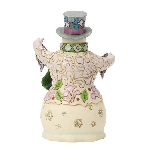 Heartwood Creek Purple Snowman Figurine By Jim Shore Heartwood Creek Purple Snowman Figurine By Jim Shore