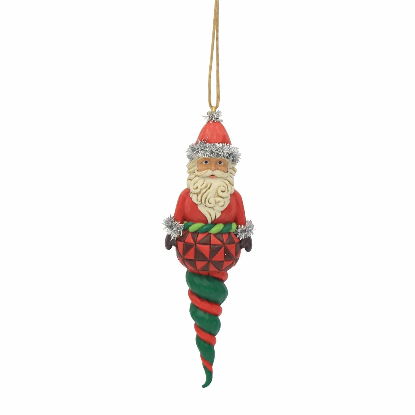 Heartwood Creek Santa Finial Hanging Ornament By Jim Shore Heartwood Creek Santa Finial Hanging Ornament By Jim Shore