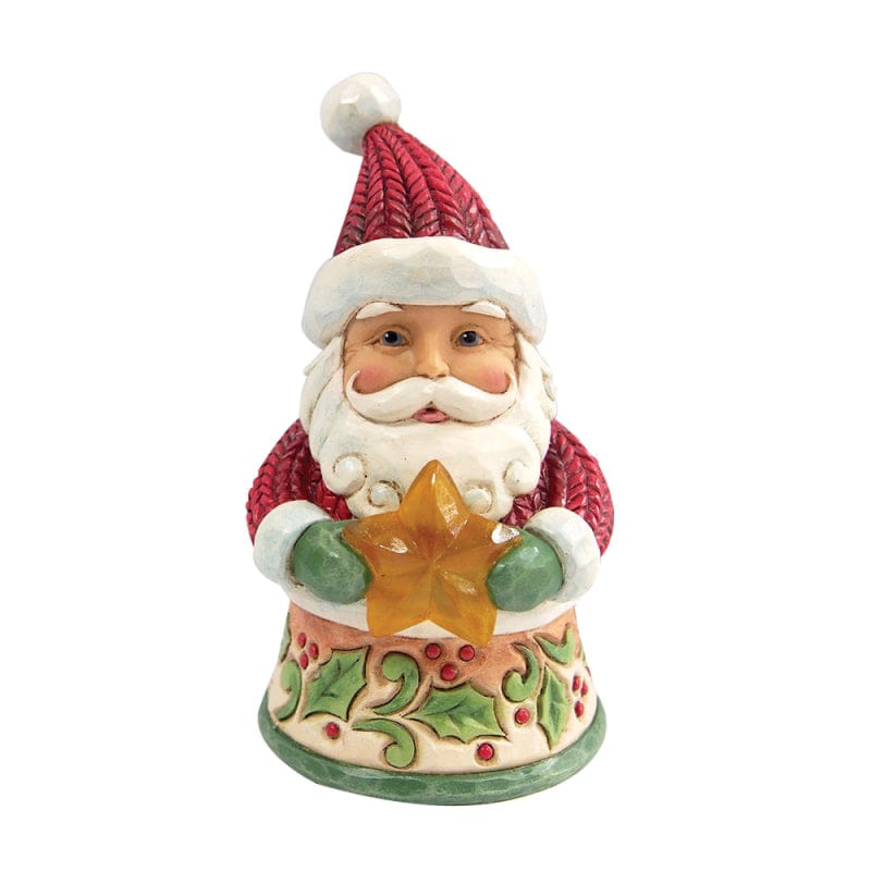 Heartwood Creek Santa Holding Star Mini Figurine By Jim Shore