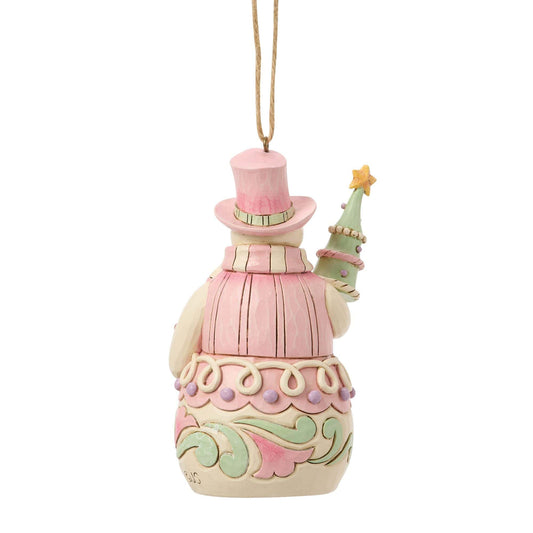 Heartwood Creek Sweets Snowman with Tree Hanging Ornament By Jim Shore Heartwood Creek Sweets Snowman with Tree Hanging Ornament By Jim Shore