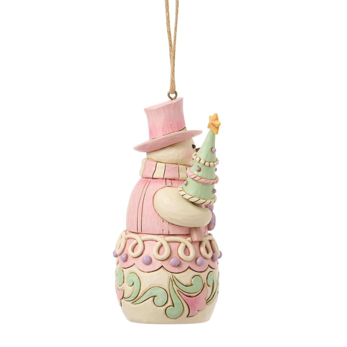 Heartwood Creek Sweets Snowman with Tree Hanging Ornament By Jim Shore