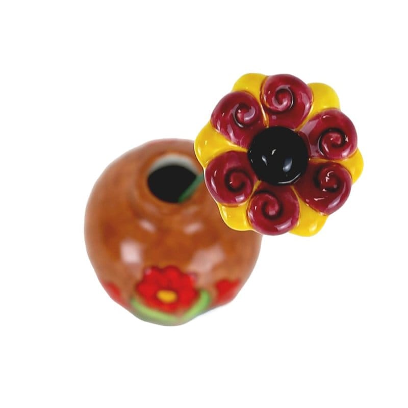 Heartwood Creek Terracotta Vase with Floral Motif By Jim Shore Heartwood Creek Terracotta Vase with Floral Motif By Jim Shore