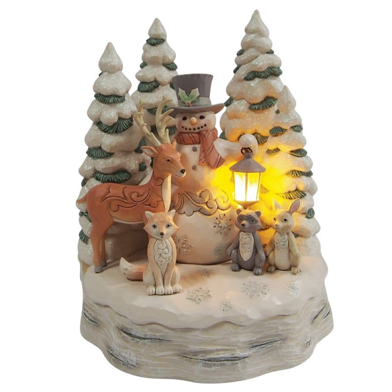 Heartwood Creek Woodland Snowman With Forest Figurine By Jim Shore Heartwood Creek Woodland Snowman With Forest Figurine By Jim Shore