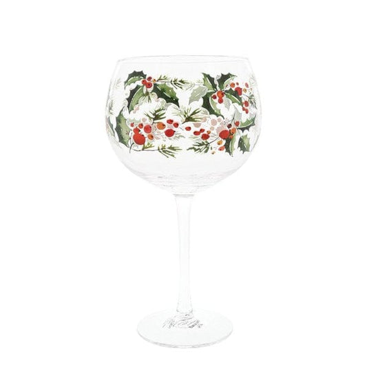 Holly Copa Gin Glass By Ginology A30666 Holly Copa Gin Glass By Ginology A30666