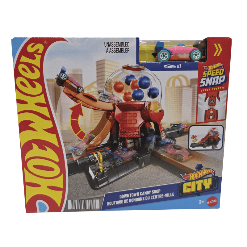 Hot Wheels City Downtown Candy Shop With Pink Car 2025 Edition