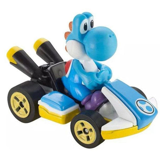 Hot Wheels Mario Kart Light Blue Yoshi Standard Kart Hot Wheels Mario Kart Light Blue Yoshi Standard Kart