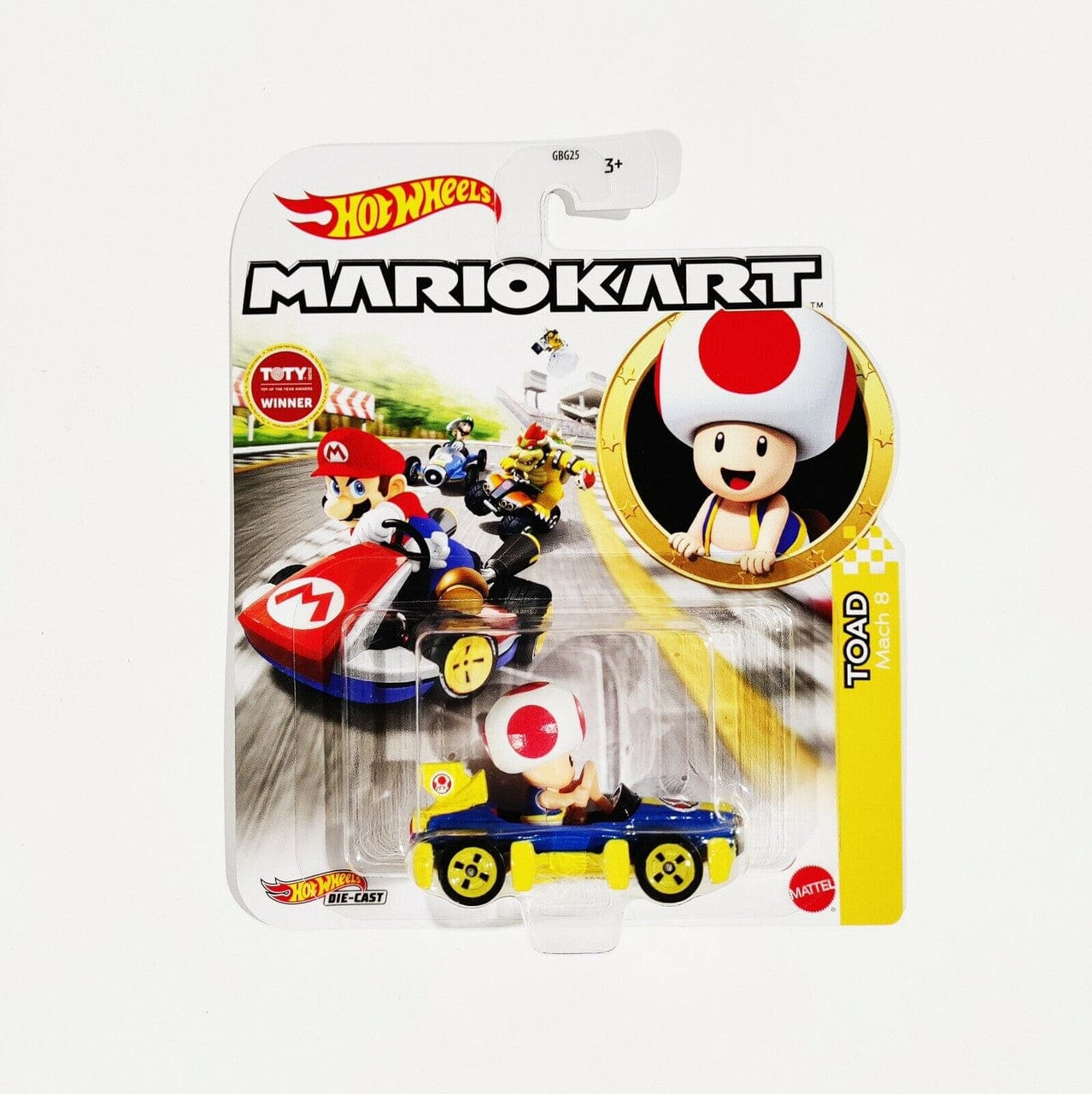 Hot Wheels Mario Kart Toad Mach 8