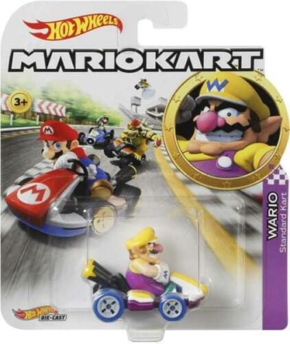Hot Wheels Mario Kart Wario Standard Kart Hot Wheels Mario Kart Wario Standard Kart