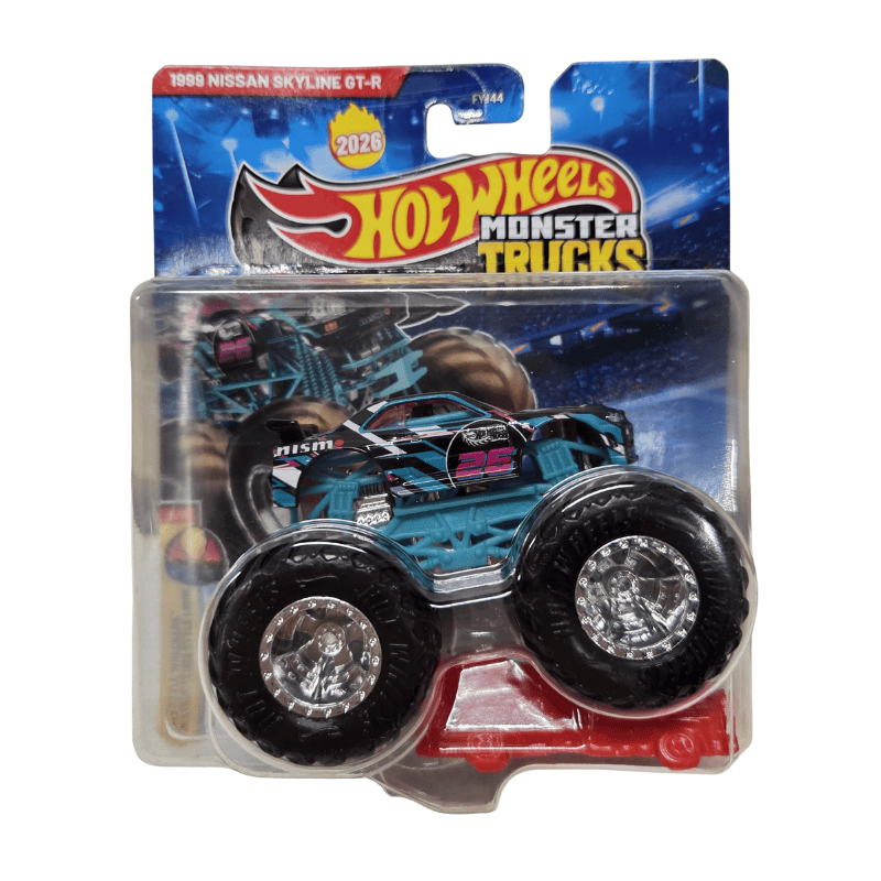 Hot Wheels Monster Trucks 1:64 1999 Nissan Skyline GT-R Hot Wheels Monster Trucks 1:64 1999 Nissan Skyline GT-R