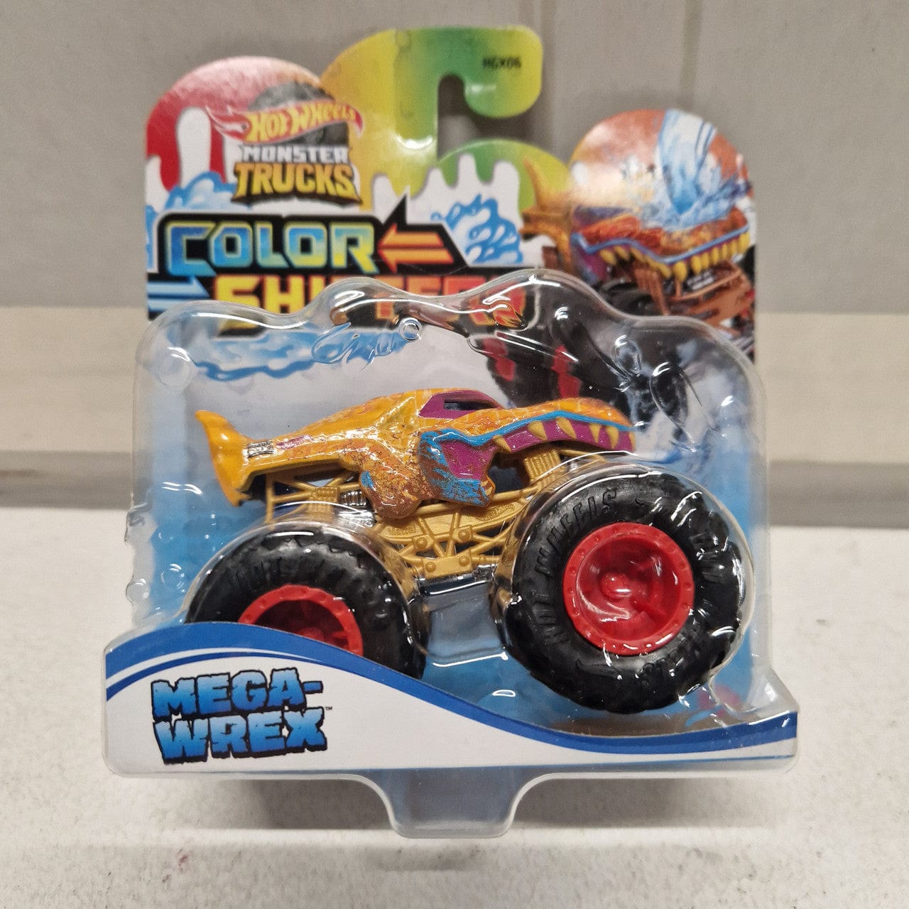 Hot Wheels Monster Trucks Colour Shifters Mega-Wrex Orange