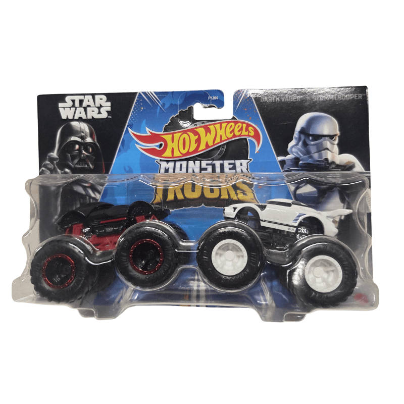 Hot Wheels Monster Trucks Demolition Doubles Star Wars Darth Vader VS Stormtrooper Hot Wheels Monster Trucks Demolition Doubles Star Wars Darth Vader VS Stormtrooper