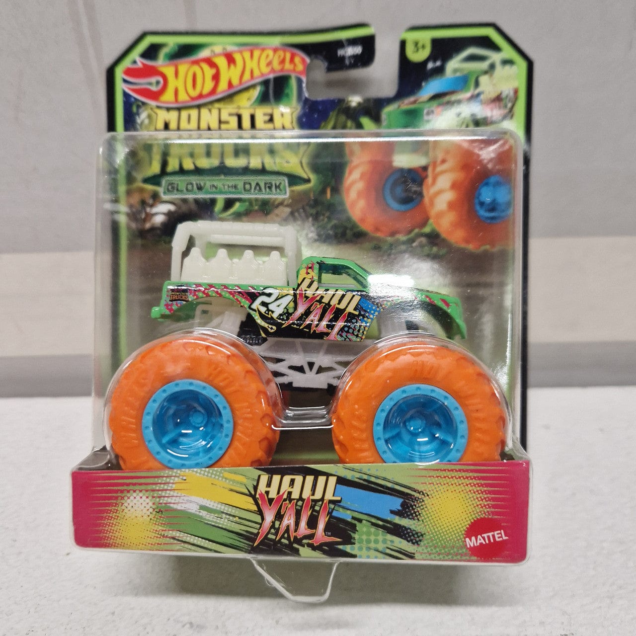 Hot Wheels Monster Trucks Glow In The Dark Haul Y'All