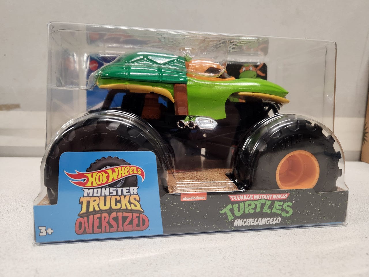 Hot Wheels Monster Trucks Oversized Michelangelo Teenage Mutant Ninja Turtles