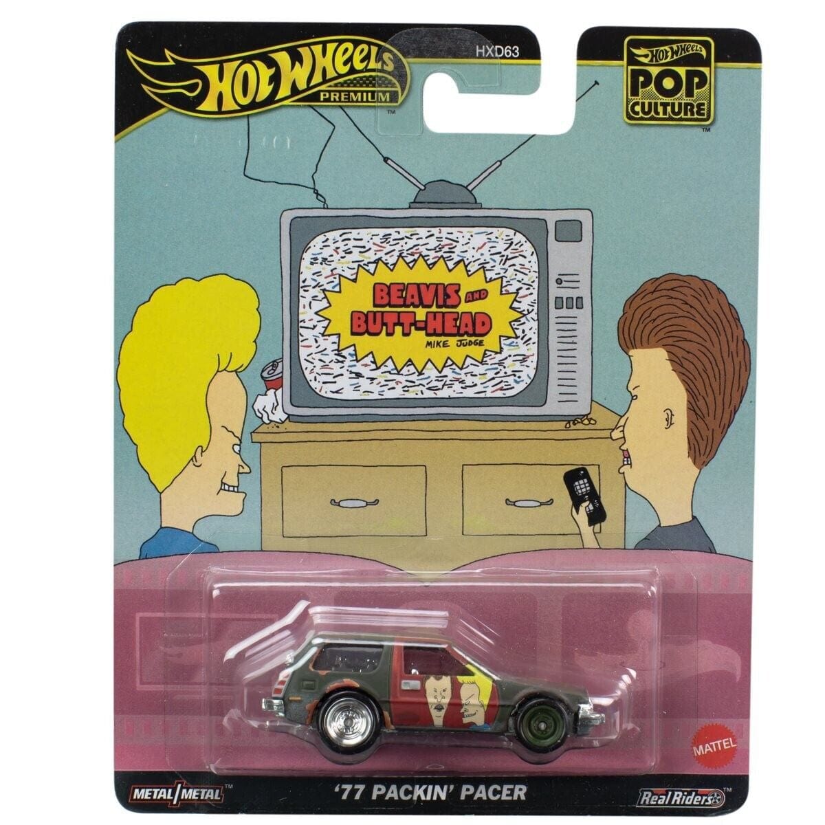 Hot Wheels Pop Culture Beavis And Butt-Head '77 Packin' Pacer Hot Wheels Pop Culture Beavis And Butt-Head '77 Packin' Pacer