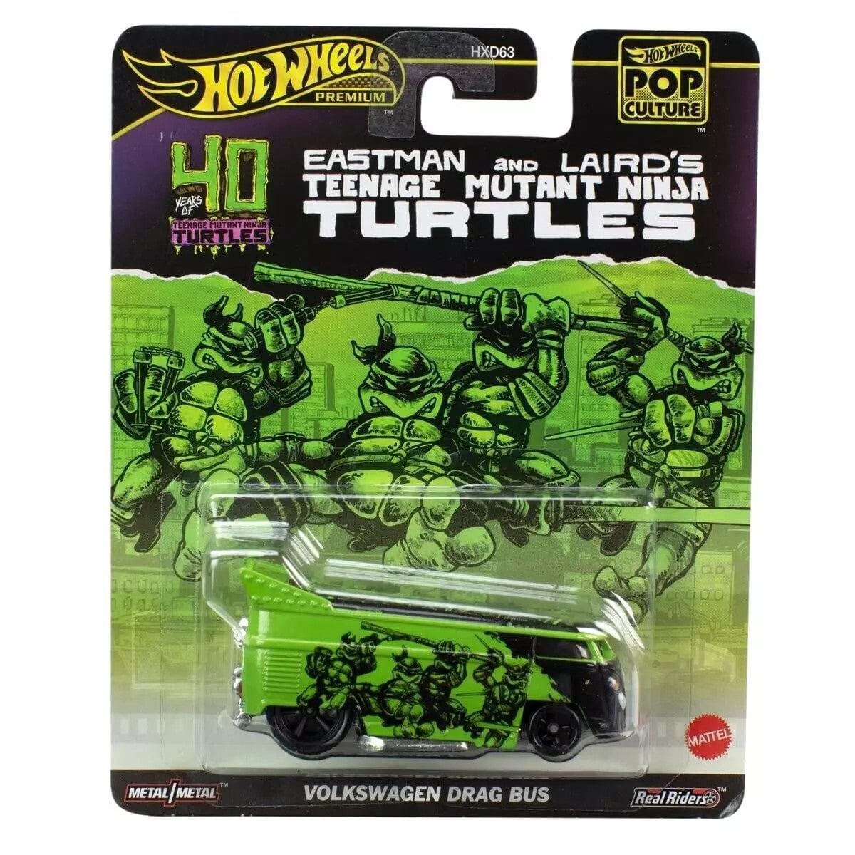 Hot Wheels Pop Culture Eastman And Laird's Teenage Mutant Ninja Turtles Volkswagen Drag Bus Hot Wheels Pop Culture Eastman And Laird's Teenage Mutant Ninja Turtles Volkswagen Drag Bus