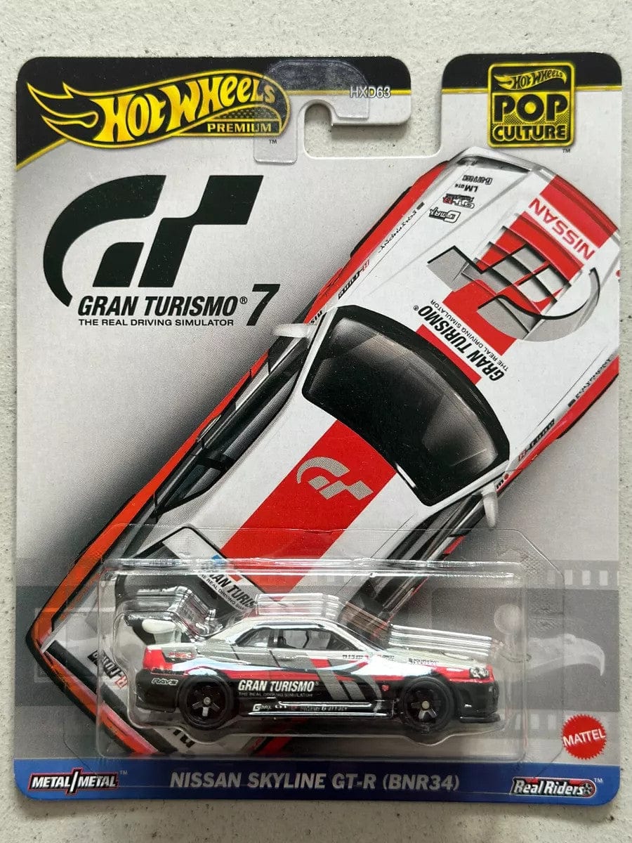 Hot Wheels Pop Culture Gran Turismo 7 Nissan Skyline GT-R BNR34 Hot Wheels Pop Culture Gran Turismo 7 Nissan Skyline GT-R BNR34