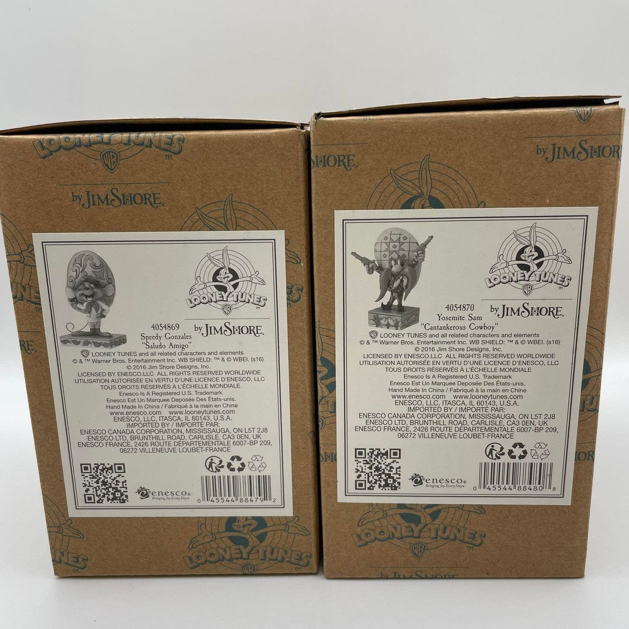 Jim Shore Looney Tunes Yosemite Sam and Speedy Gonzalez Double Pack Figurines