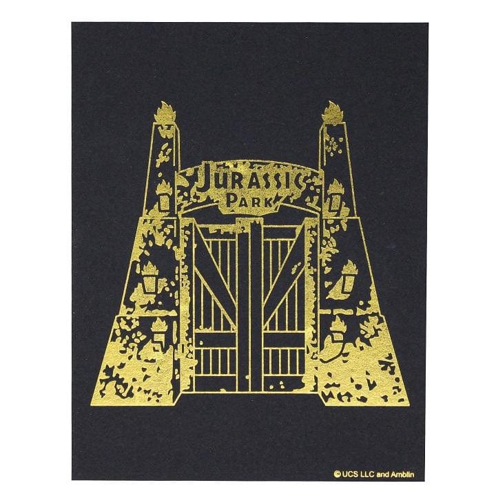 Jurassic Park gold Mosquito In Amber Pin Badge