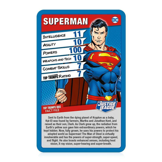Justice League Top Trumps Card Game Justice League Top Trumps Card Game