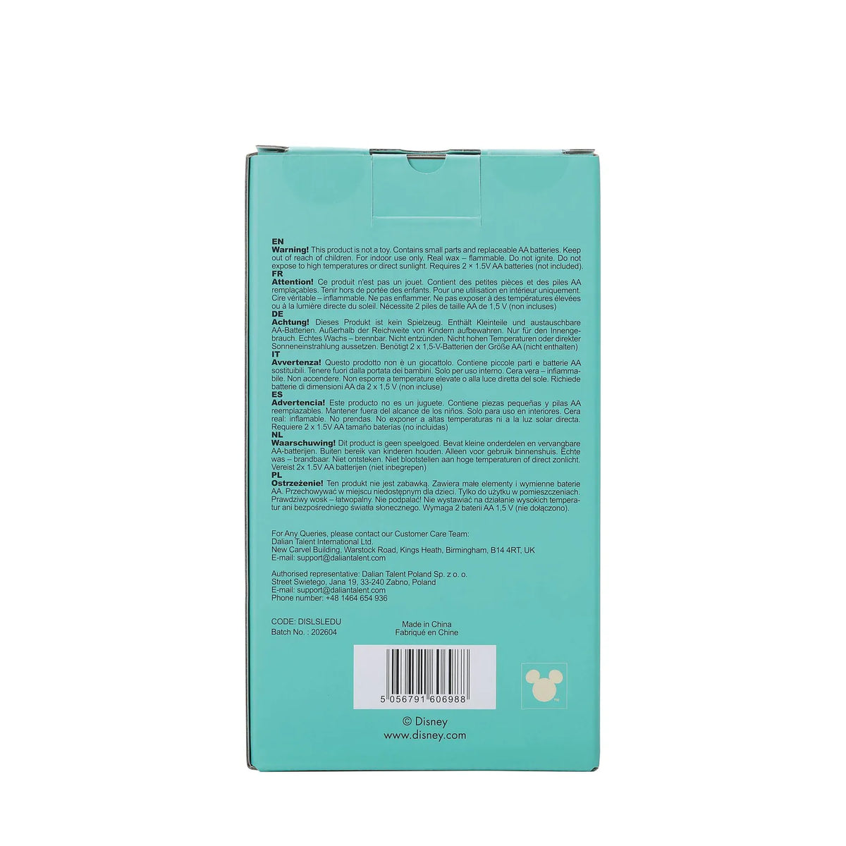 Lilo & Stitch 'Stitch' LED Candle by Disney Home Fragrance Lilo & Stitch 'Stitch' LED Candle by Disney Home Fragrance