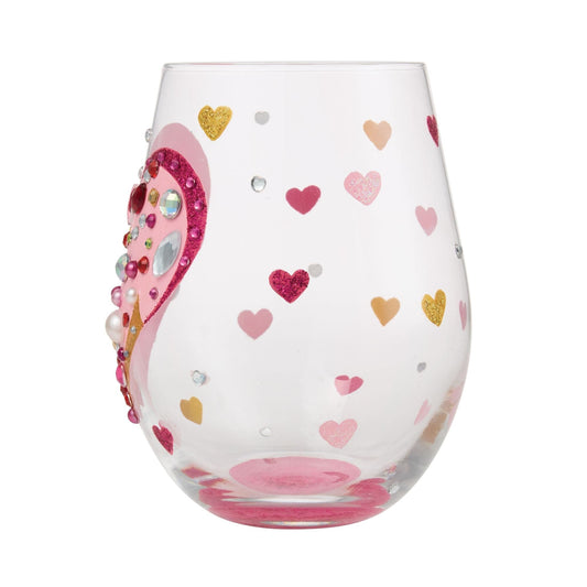 Lolita Jewels Of The Heart Stemless Wine Glass Lolita Jewels Of The Heart Stemless Wine Glass