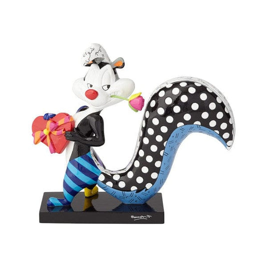 Looney Tunes Britto Pepe Le Pew with flower Figurine Looney Tunes Britto Pepe Le Pew with flower Figurine