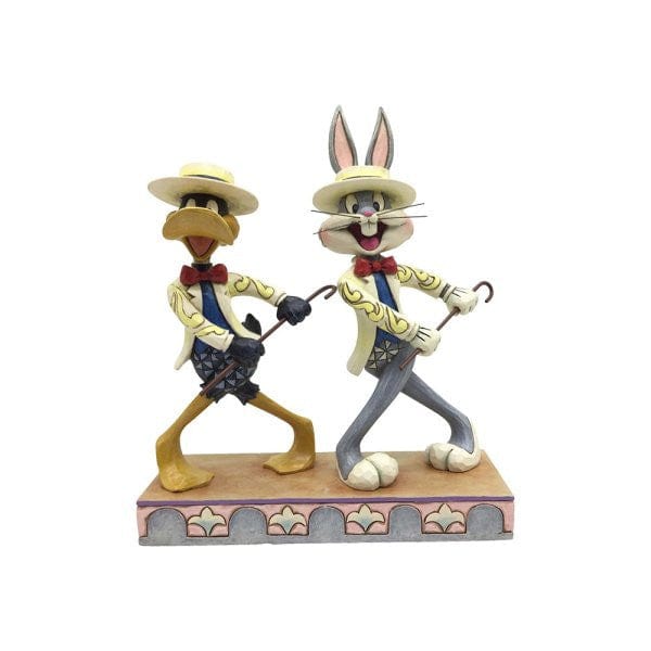 Looney Tunes On With The Show (Bugs Bunny & Daffy) Figurine By Jim Shore Looney Tunes On With The Show (Bugs Bunny & Daffy) Figurine By Jim Shore