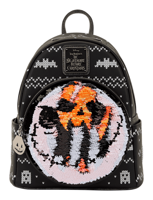 Loungefly Nightmare Before Christmas Reversible Sequins Jack Mini Backpack Loungefly Nightmare Before Christmas Reversible Sequins Jack Mini Backpack