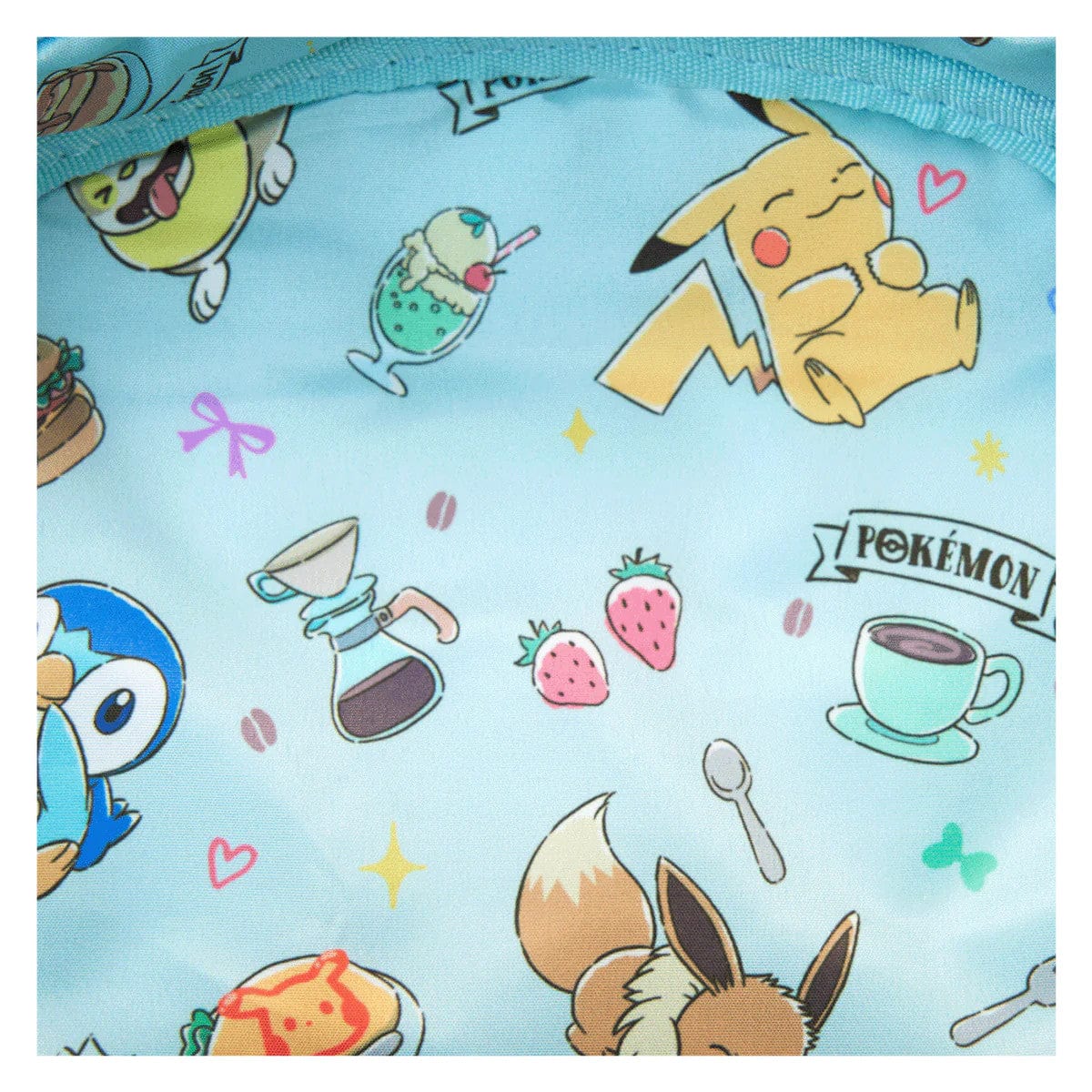 Loungefly Pokemon Cafe Triple Pocket Mini Backpack Loungefly Pokemon Cafe Triple Pocket Mini Backpack