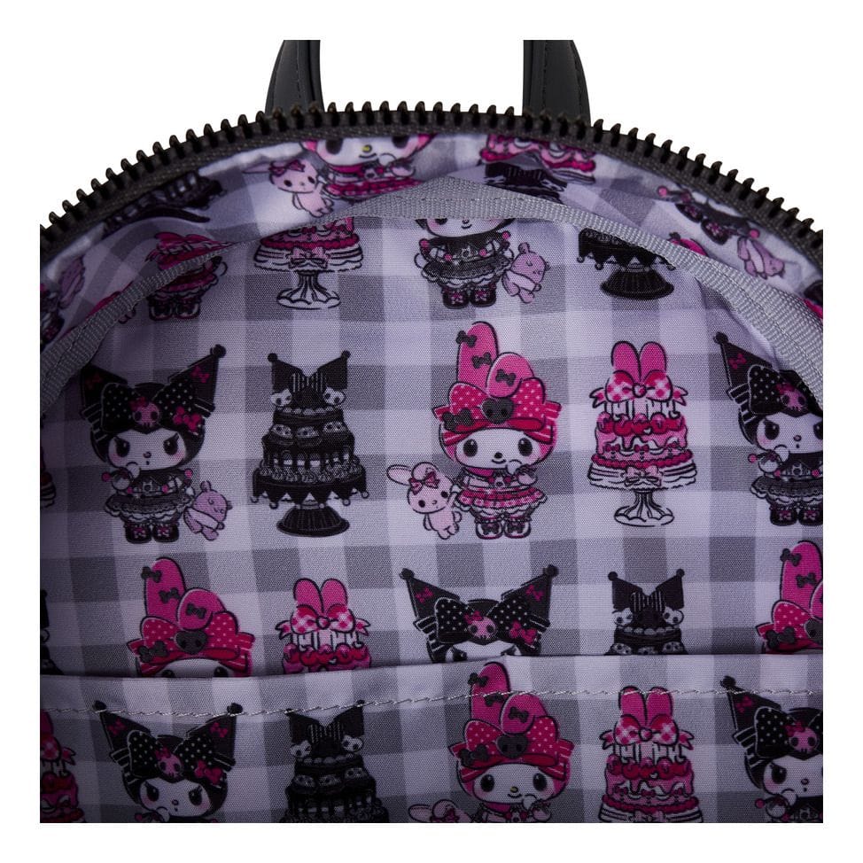 Loungefly Sanrio Melody Kuromi Mini Backpack Loungefly Sanrio Melody Kuromi Mini Backpack