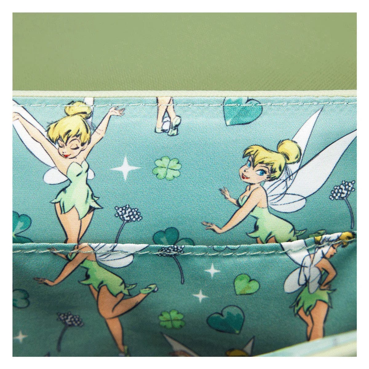 Loungefly Tinker Bell 4 Leaf Clover Disney Crossbody Bag Loungefly Tinker Bell 4 Leaf Clover Disney Crossbody Bag