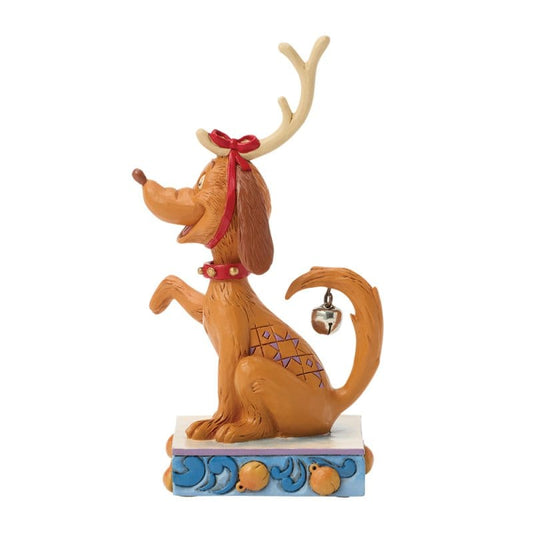 Max with Bell on Tail Figurine By Jim Shore 6018952 Max with Bell on Tail Figurine By Jim Shore 6018952