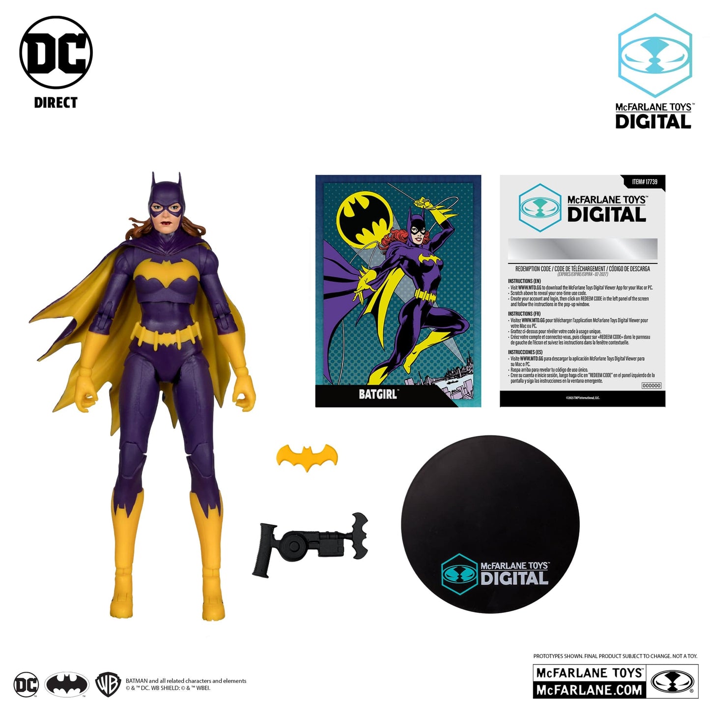 McFarlane Toys DC Direct Batgirl Purple Costume DC Classic McFarlane Toys DC Direct Batgirl Purple Costume DC Classic