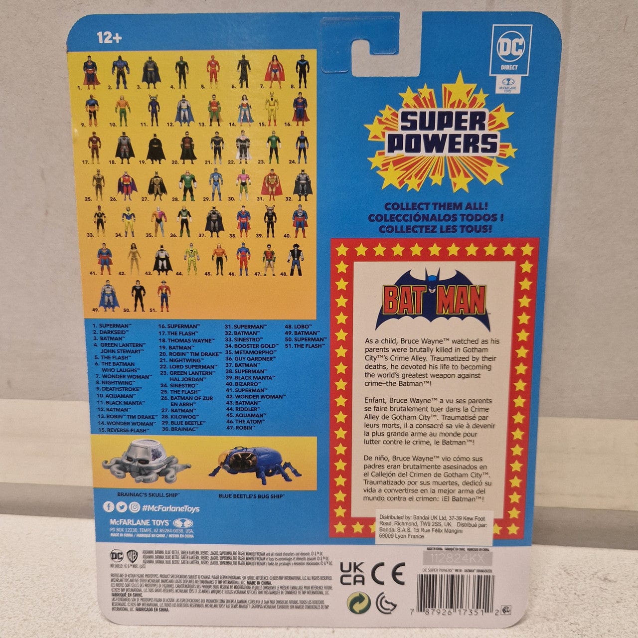 McFarlane Toys DC Direct Batman Unmasked Super Powers