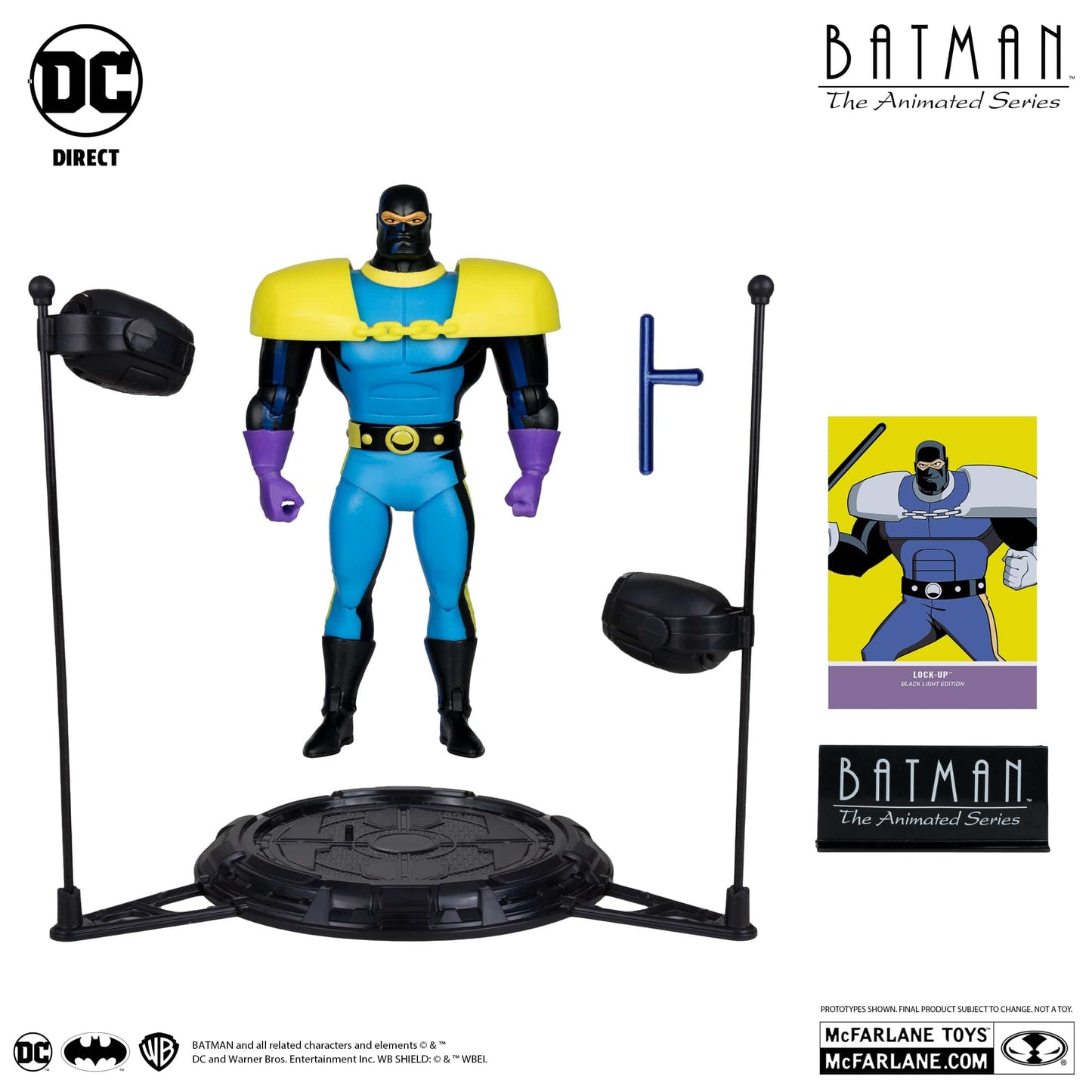 McFarlane Toys DC Direct Lock-Up Black light Edition Batman The Animated Series