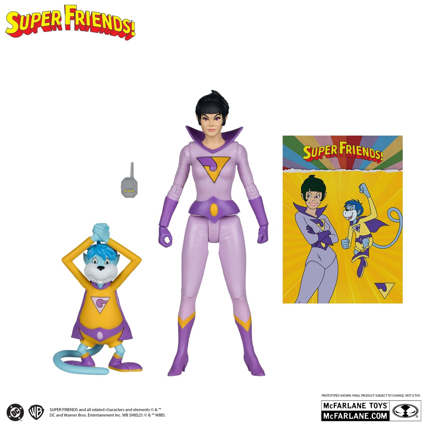McFarlane Toys DC Direct Retro Jayna And Gleek Super Friends Action figures