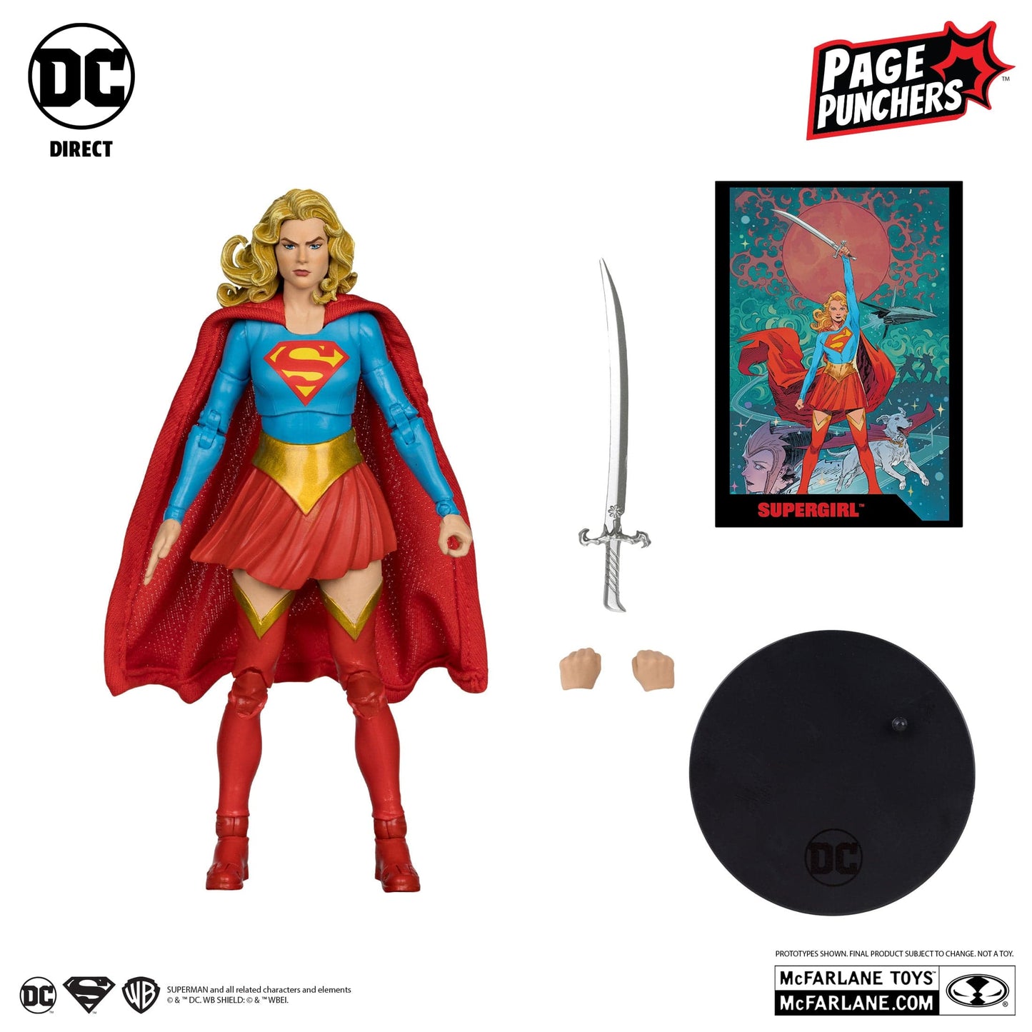 McFarlane Toys DC Direct Supergirl Woman Of Tomorrow With Comic Page Puncher