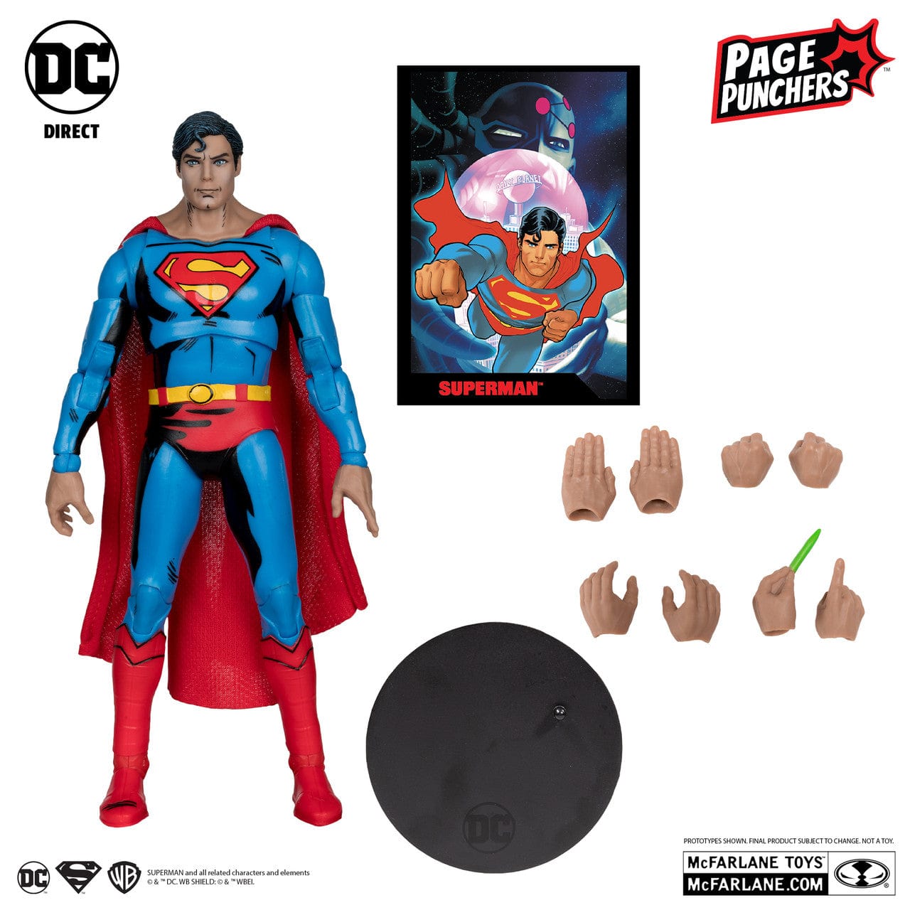 McFarlane Toys DC Direct Superman 78 With Comic Page Puncher McFarlane Toys DC Direct Superman 78 With Comic Page Puncher