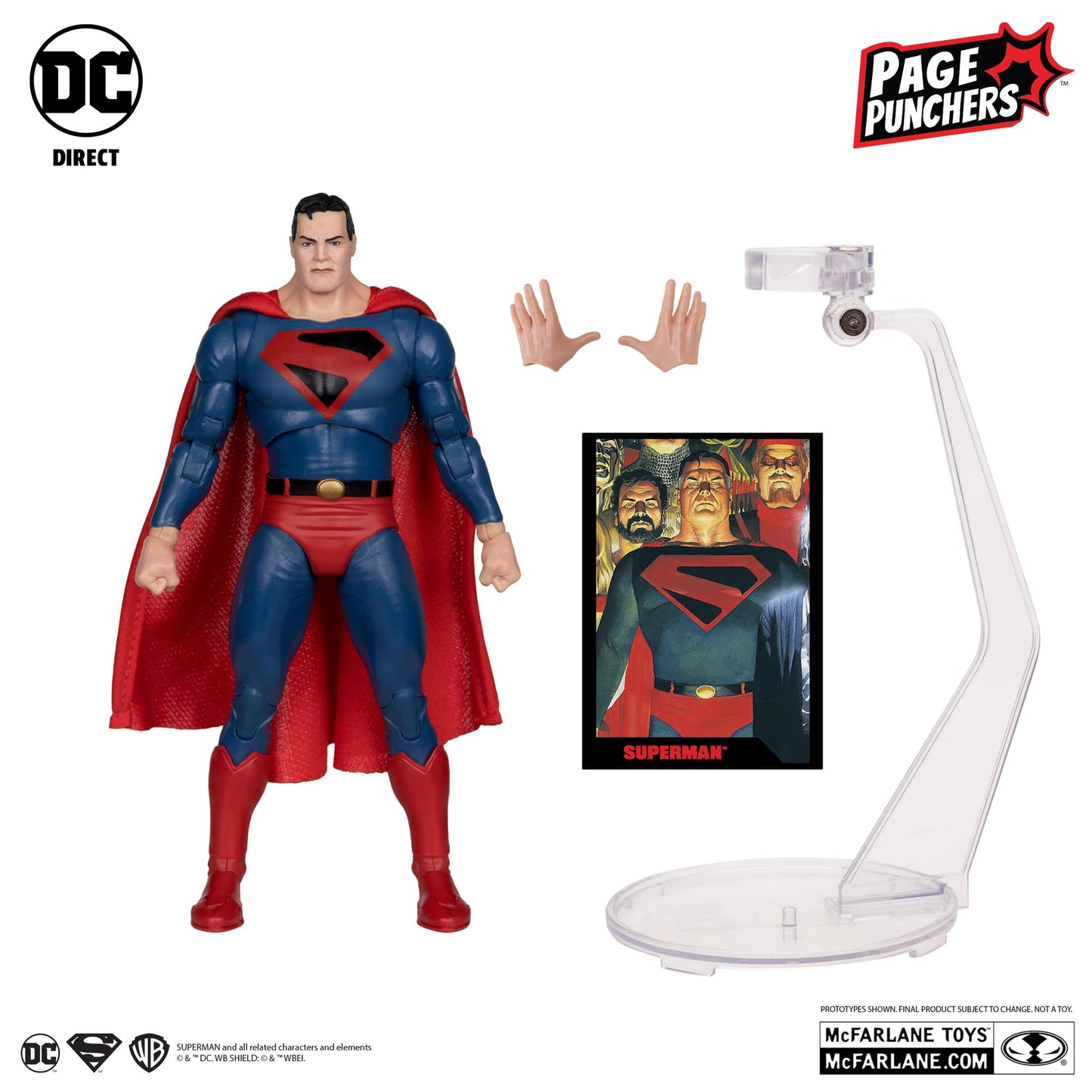 McFarlane Toys DC Direct Superman Kingdom come With Comic Page Puncher McFarlane Toys DC Direct Superman Kingdom come With Comic Page Puncher