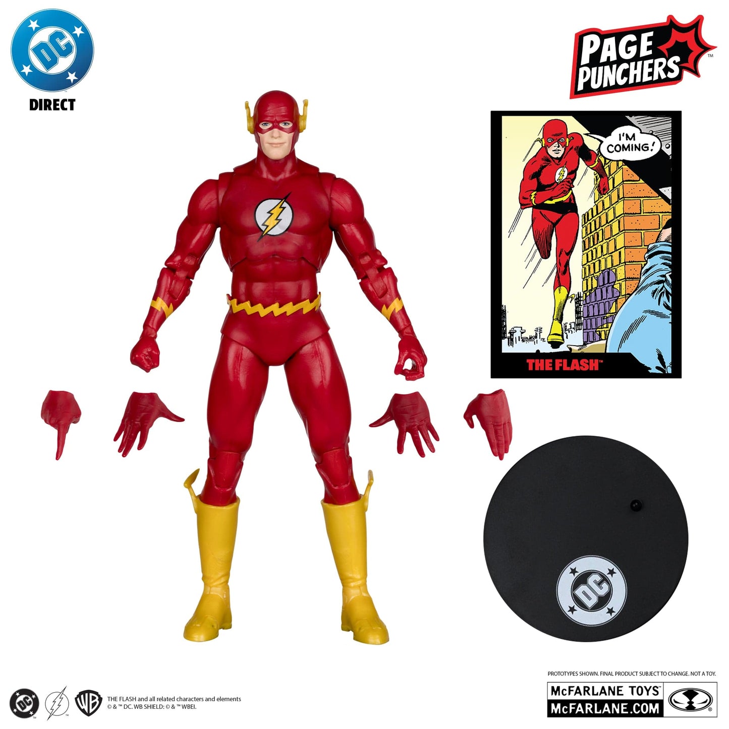 McFarlane Toys DC Direct The Flash Barry Allen The Flash #123 Page Puncher Action Figure