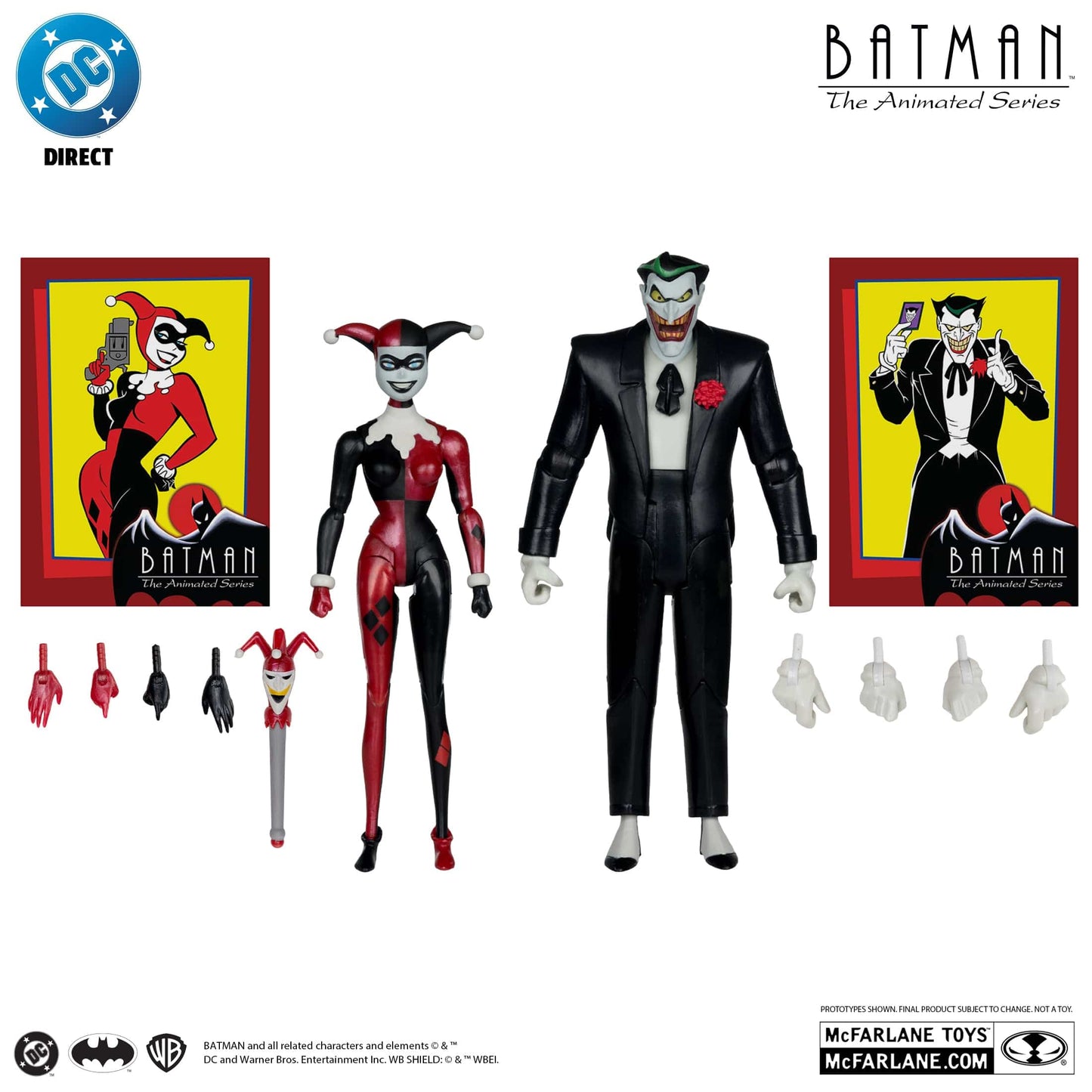McFarlane Toys DC Direct The Joker & Harley Quinn Mad Love 2 Pack Batman The Animated Series Action Figures McFarlane Toys DC Direct The Joker & Harley Quinn Mad Love 2 Pack Batman The Animated Series Action Figures