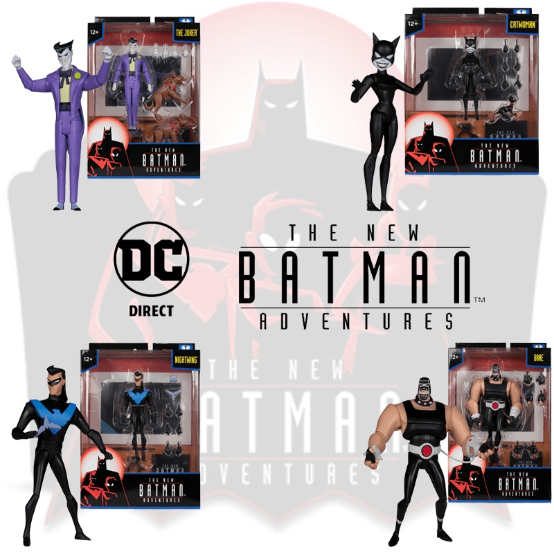 McFarlane Toys DC Direct The New Batman Adventures 4 Pack Bane Catwoman Nightwing Joker