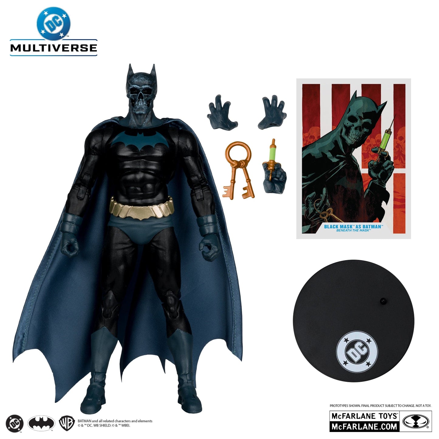 McFarlane Toys DC Multiverse Black Mask As Batman Beneath the Mask Action Figure
