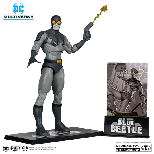 McFarlane Toys DC Multiverse Blue Beetle Black & White Accent Edition McFarlane Toys DC Multiverse Blue Beetle Black & White Accent Edition