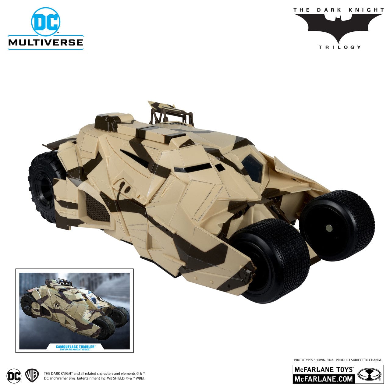 McFarlane Toys DC Multiverse Camouflaged Tumbler The Dark Knight Rises