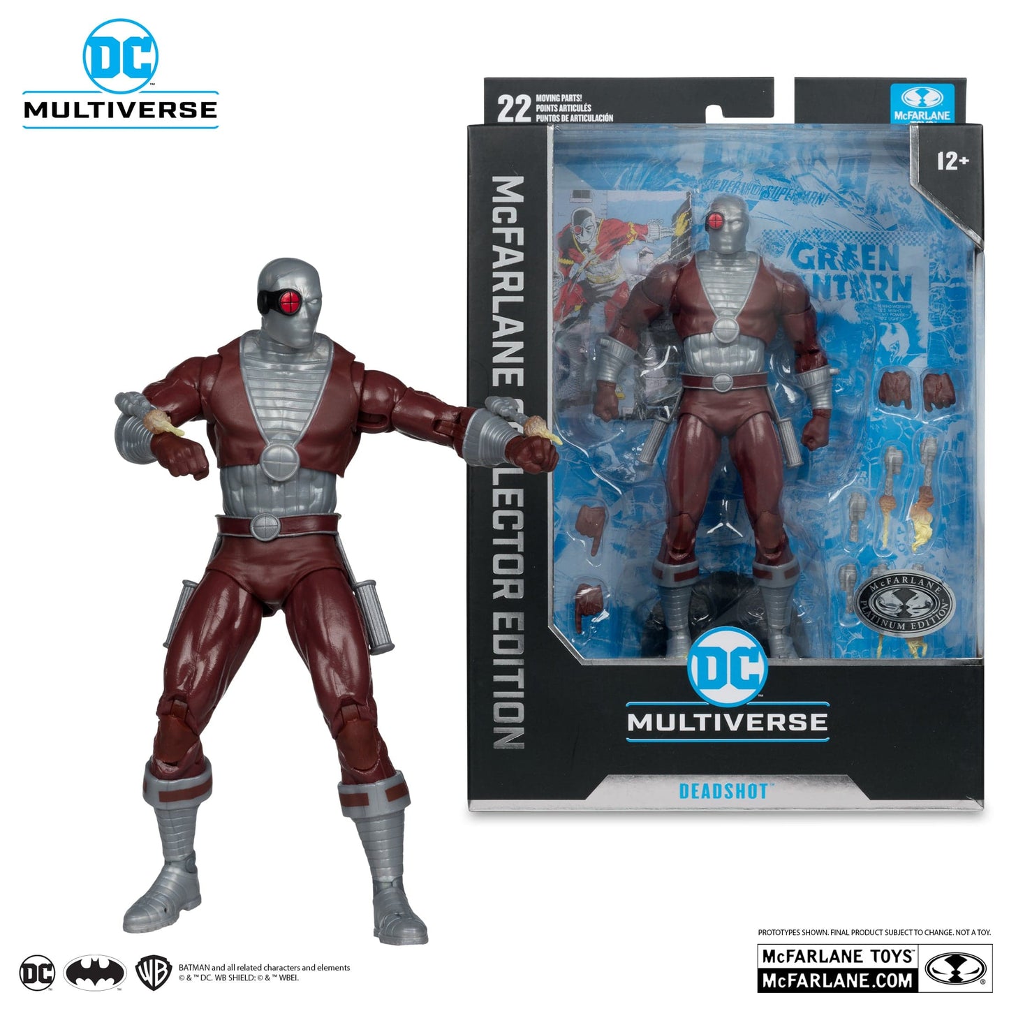 McFarlane Toys DC Multiverse Deadshot DC CLassic Platinum Version McFarlane Toys DC Multiverse Deadshot DC CLassic Platinum Version