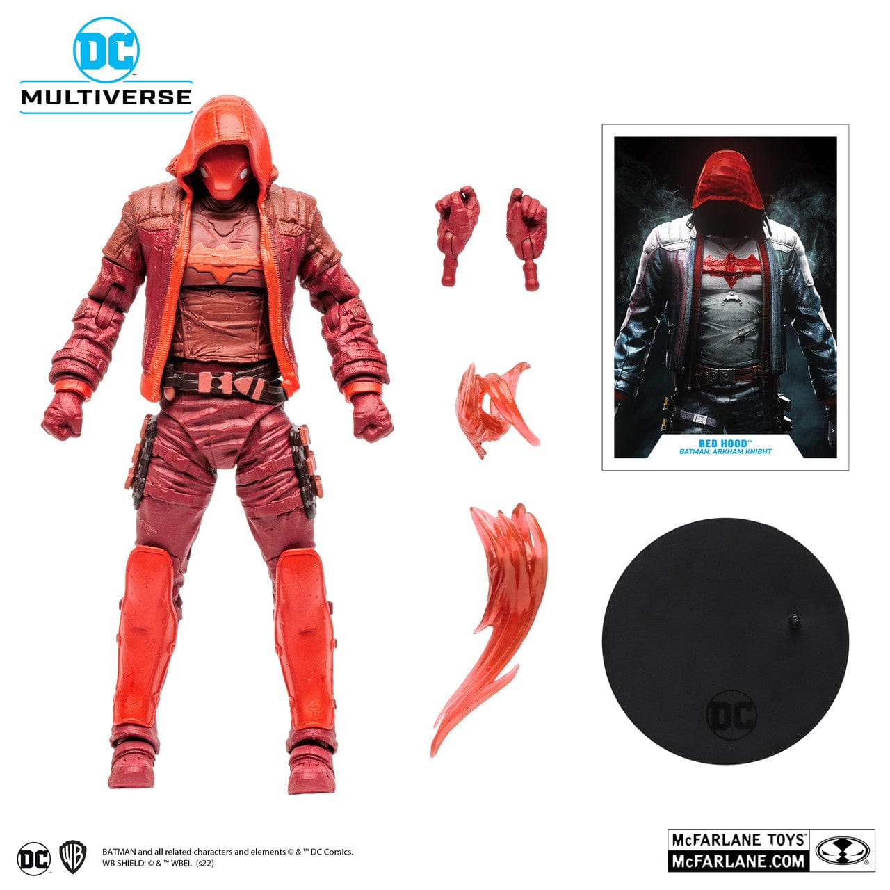 McFarlane Toys DC Multiverse Red Hood Monochrome Gold Label Arkham Knight Figure