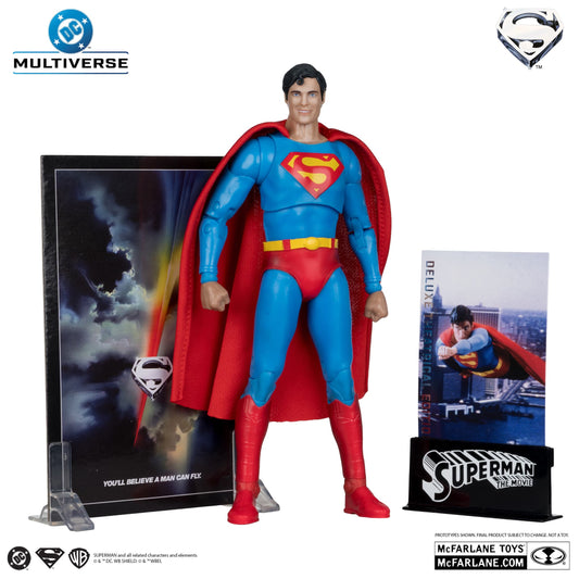 McFarlane Toys DC Multiverse Superman 1978 Movie Deluxe Theatrical Edition Figure McFarlane Toys DC Multiverse Superman 1978 Movie Deluxe Theatrical Edition Figure