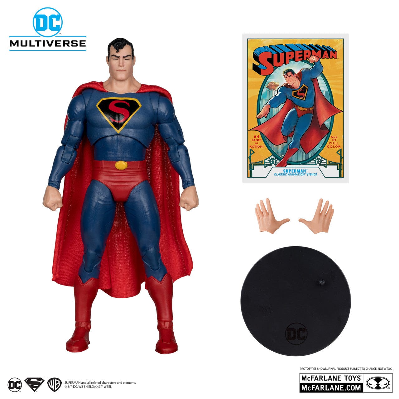 McFarlane Toys DC Multiverse Superman Classic Animation 1940